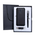 OEM Custom Logo Luxury Business Power Bank & USB Flash Drive Gift Set with PVC Material for Christmas and New Year