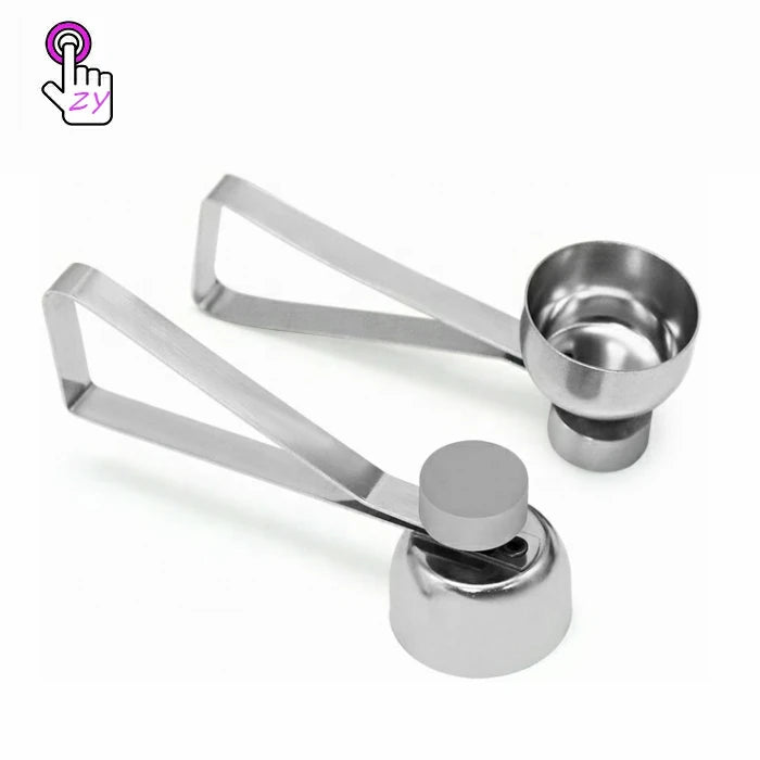 Stainless Steel Egg CrackerEgg Opener Topper Cutter for Soft & Hard Boiled EggsKitchen Tool