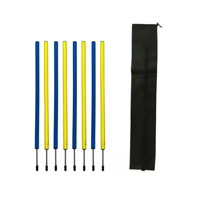 Dog Agility Training Equipment Set with Jumps Hurdles and Weave Poles Pet Outdoor Games Pet Training Supplies