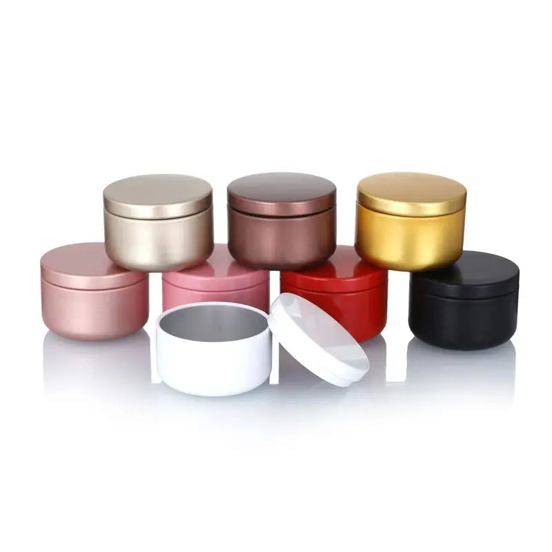 Factory Direct Sales 50ml Custom Metal Jar Container Empty Metal Can Packaging Small Round Box Candle Tin