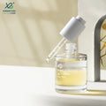 Glass Dropper Bottles Wholesale 15ml 30ml 50ml Flat Essential Oil & Face Cream Dropper Subpacking Press Lotion Bottle