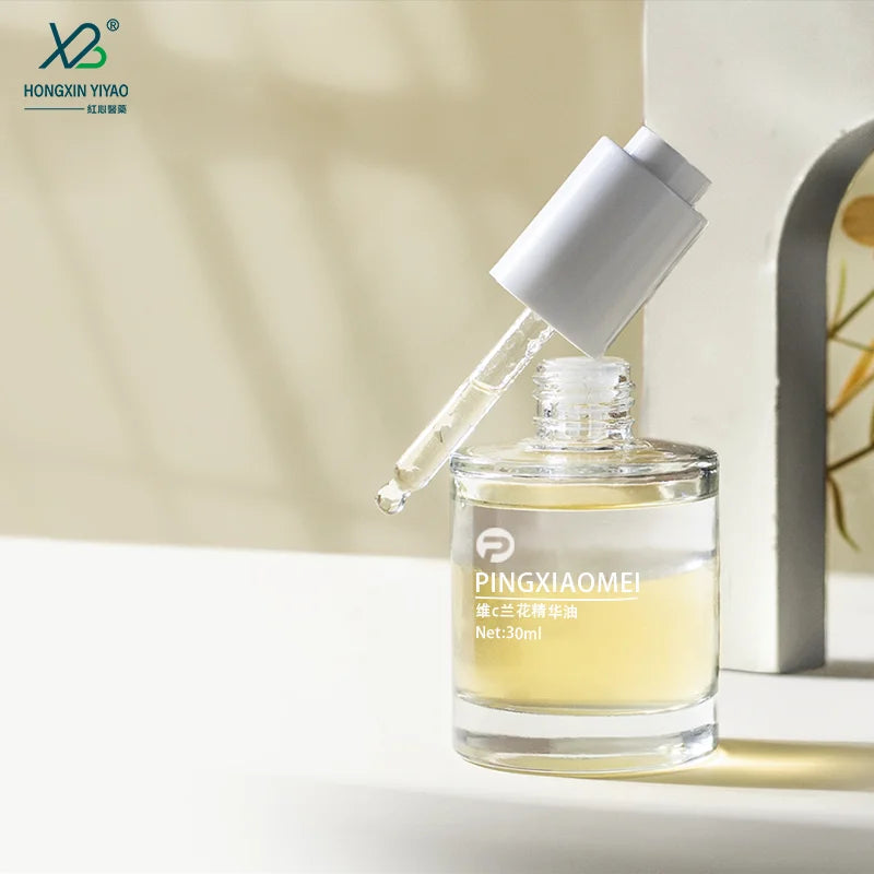 Glass Dropper Bottles Wholesale 15ml 30ml 50ml Flat Essential Oil & Face Cream Dropper Subpacking Press Lotion Bottle