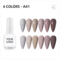 JTING Hot Fashion Wholesale Organic Cheap Nails Supplies Salon Uv 6colors Gel Nail Polish Set for Nails Private Label