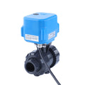High Performance Compact Industrial Electric Ball Valve 2-Way UPVC Water Plastic Motorized Electric Actuator OEM Multi-Voltage