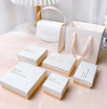 Popular New  Paper Necklace Pendant Jewelry Packaging Box Custom Logo Paper Box Earring Ring Jewelry Gift Box