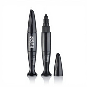 Customized 12ML Pen Shape Nail Art Pen PP/PA Body Black Point Soft Squeeze Tube Screw Cap Silk Screen Printing
