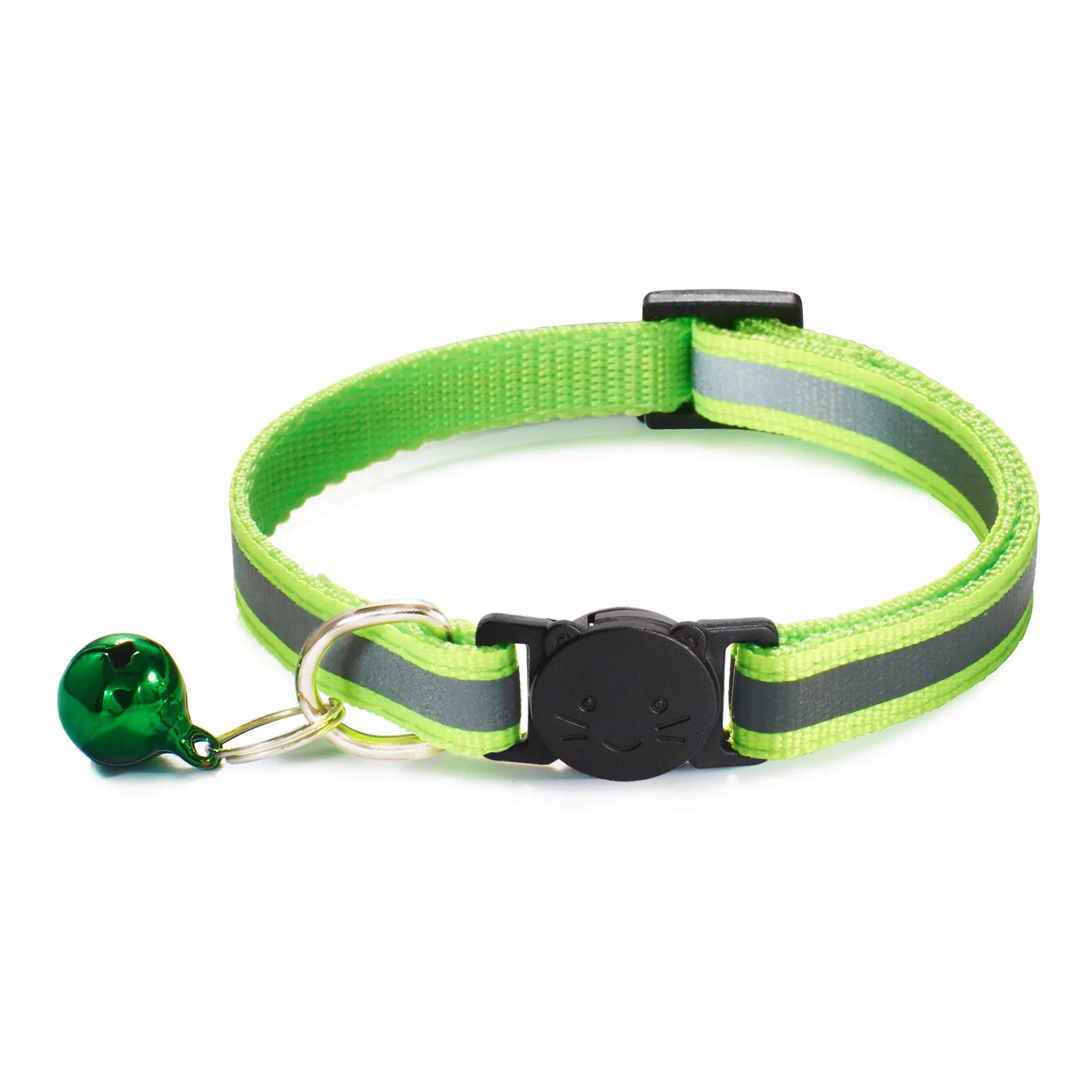 Reflective Pet Collar with Bell Safe and Solid Multi Colors Breakaway and Free Replacement Cat Collar