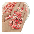 Valentine's Day Polymer Clay Beads Red Pink Color for Diy Jewelry Making Hand Made Craft Accessories