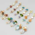 ME28 2pcs/lot Jewelry Accessories18k Gold Platedcoppernatural Stoneshand Madecharmsearrings Making Findingsdiy Pendants