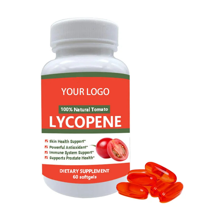 OEM Hot selling 100% Natural organic lycopene tomatoes softgel capsule good for Men Prostate Health and women anti-aging