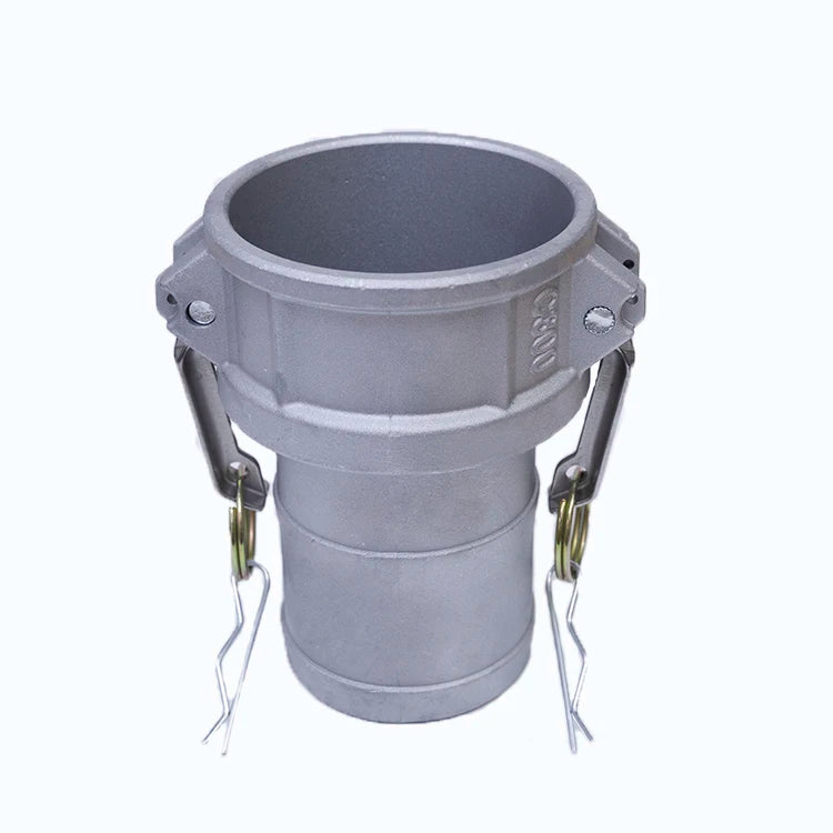 Camlock Fittings Type C 2" Female Camlock X 2" Hose Shank 2 PCS Aluminum Cam and Groove Hose Fittings with Hose Clamp