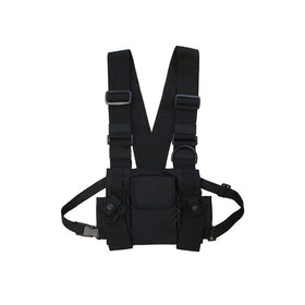 Multi-pocket Vest Hip Hop Streetwear Bag Functional Tactical Harness Chest Rig Pack for Women Men