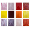 Buenoarte 10x15cm 3mm Thick Traditional Classic Opal Stained Glass Sheet Water Resistant Variety Color Tiffany Mosaic Room DIY