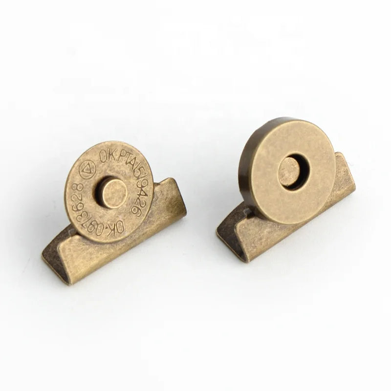 Strong Magnetic Button Claps Handbag Hardware Accessories Magnetic Snap Button Button Bronze Color for Purses/Clothing