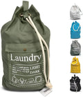 Large Reusable Home Dorm and Camp Laundry Hamper Bag Laundry Bag Backpack  with Strap