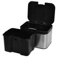 Table Top Waste Bin Garbage Container 4.3L Stainless Steel Kitchen Metal Compost Bin Kitchen Compost Pail