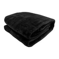 Black Fleece Blanket Sherpa Throw Blanket Winter Kingsize Printed Blanket