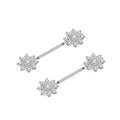 10Pair/set Wind Fire Wheel Cutest Nipple Rings Trendy Stainless Steel Body Jewelry Zircon for Engagement Gift Packaging for