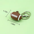 Personalized 3D Keychain with Premium Basketball and Football Lightweight Sports Keyring Perfect for Athletes and Sports Fans