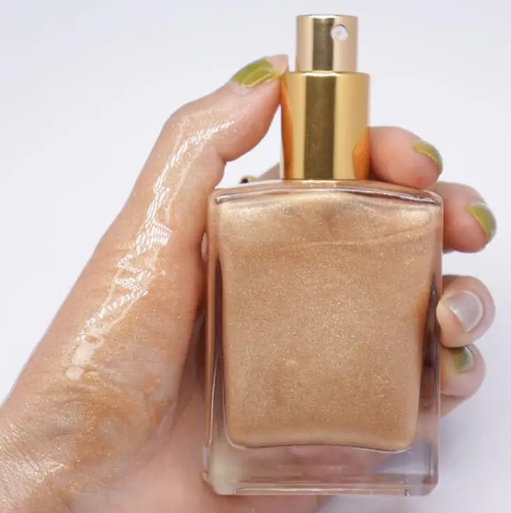 Shimmer Multicolored Beauty Makeup Liquid Loose Highlighter Spray Bottle Private Label