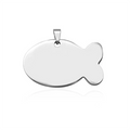 Wholesale Metal Fish-shaped Unique Art and Niche Listing Tags for Promotion Gift