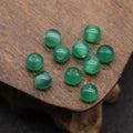 HZ Green Agate Beads Round Gemstone Loose Beads for Jewelry Necklace Making Crystal Jewelry