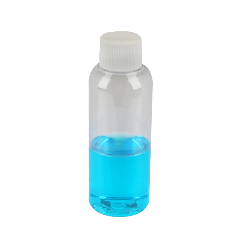 PET Plastic Bottle Pointed Mouth Water Shampoo Cosmetic Chemical Squeeze Pigment Dropper Packaging Wholesale Bottle with Cap