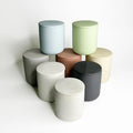Tarros De Vela Black White pink Yellow Modern Frosted Ceramic Candle Container Jars With Lid 240ml 8oz