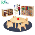 Montessori Modern Preschool Early Education Center Nursery Wooden Table Chair Set Daycare Toy Storage Cabinet Bookshelf Bathroom