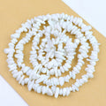 Wholesale Natural Cheap Chip White Onyx Stone Beads Ceramics For Woman Bracelets Making 8mm Irregular