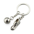 Sports Gift Keyring Metal Football Soccer Shoe Keychain Custom Metal Keychain Charm