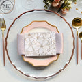 13 Inch Gold Rim Charger Plates for Dinner Wedding Party Event Decoration.