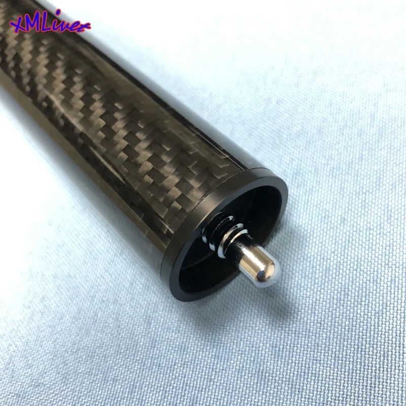 Xmlivet Black Carbon 4inch Pool/Billiard Cue Extensions with Bumper for Peri Cues Billiard Accessories