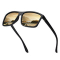 Classic Black Square Sunglasses Polarized Blue Lenses UV400 Optical Tac Custom Logo Men's Fashion Unisex Sun Glasses PC Frame