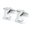 Wholesale Silver K Alphabet Letter Novelty Fine Cufflinks Custom Mens Suit Shirt Accessory Wedding Tuxedo Trendy Jewelry