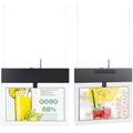 LCD Hanging menu board window facing for wall display screen restaurant double side 43 inch wall mounted digital signage