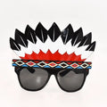 Hot Sales Cheap Multi-Color Indian Style Crazy Party Sunglasses Gradient PC Frame Acrylic Lenses Light Weight UV Protection