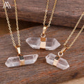 Raw Crystal Necklace  Healing Chakra Genuine Stone Wrapped Pendant Necklaces  Birthday Gifts