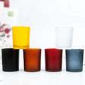 Free Sample Logo Printing 200ml 300ml Glass Candle Jars with Easy Open End Lids