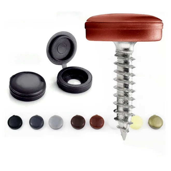 M6 Colorful Black Gray White Plastic Screw Cap Cover Screw Plastic