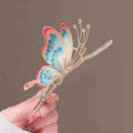 Women's Retro Classic Traditional Butterfly Hair Claws Elegant Style Metal Hair Decoration Wholesale New Design
