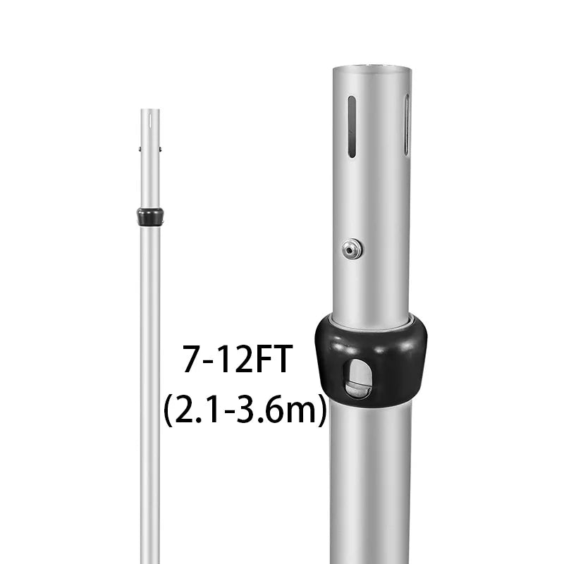 2PCS Portable 7-12ft Upright for Backdrop Stand Pipe & Drape System Wedding Party Event Decorations Trade Show Booth