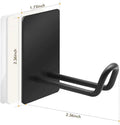 CUSTOM Household Stainless Steel Towel Hook 4 Packs Wall Hooks for Hanging Towel Robe Square Adhesive Hooks