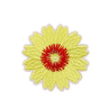 Printed Cross Stitch Botan Felt Flower Chrysanthemum Cross Pattern Yellow Round Tools Stitch Diy Bag Kit Embroidery Patches
