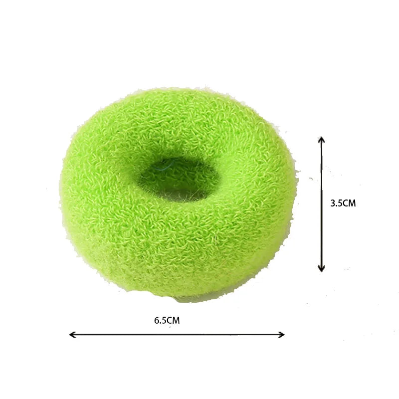3.5cm in Width 6.5cm in Diameter Women Bulk Elastic Rubber Hair Bands Jewelry Strong Ties Scrunchies