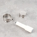 51mm Professional Espresso Coffee Machine Accessories Bottomless Handle Head with 3 Ear Stainless Steel Handle Head