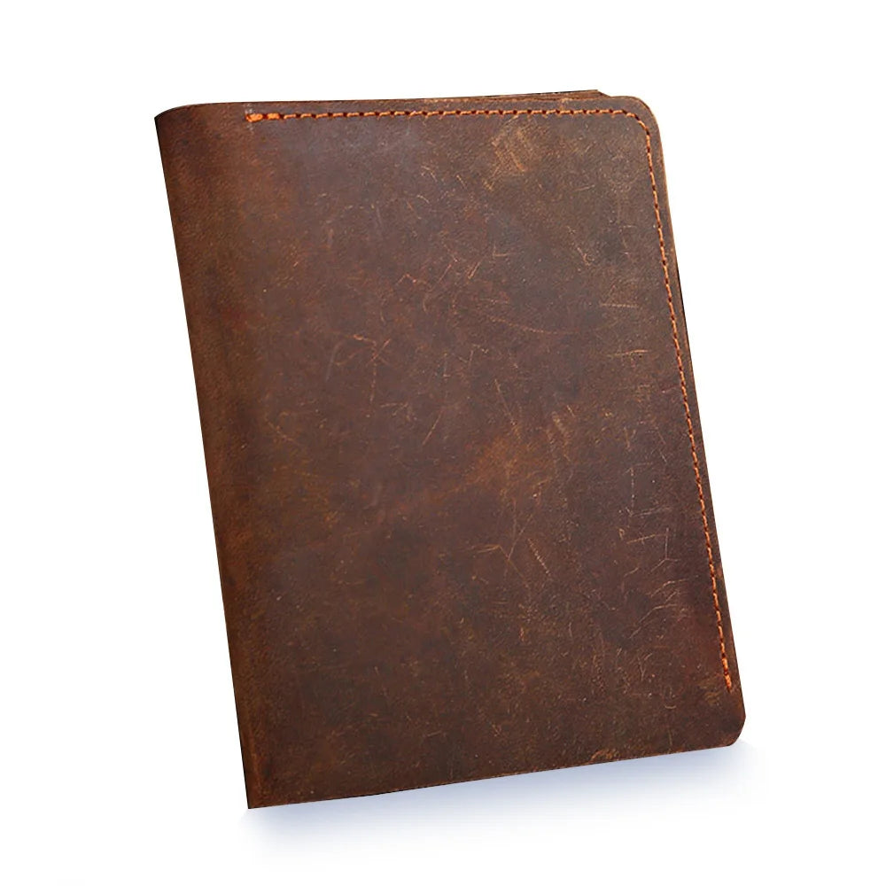 Factory Wholesale Top Quality Mens Vintage Wallet Genuine Leather Card Holder Purse Design 2026