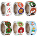 XJH Happy Christmas Die Cut Customized Merry Christmas Sticker for Christmas Gift