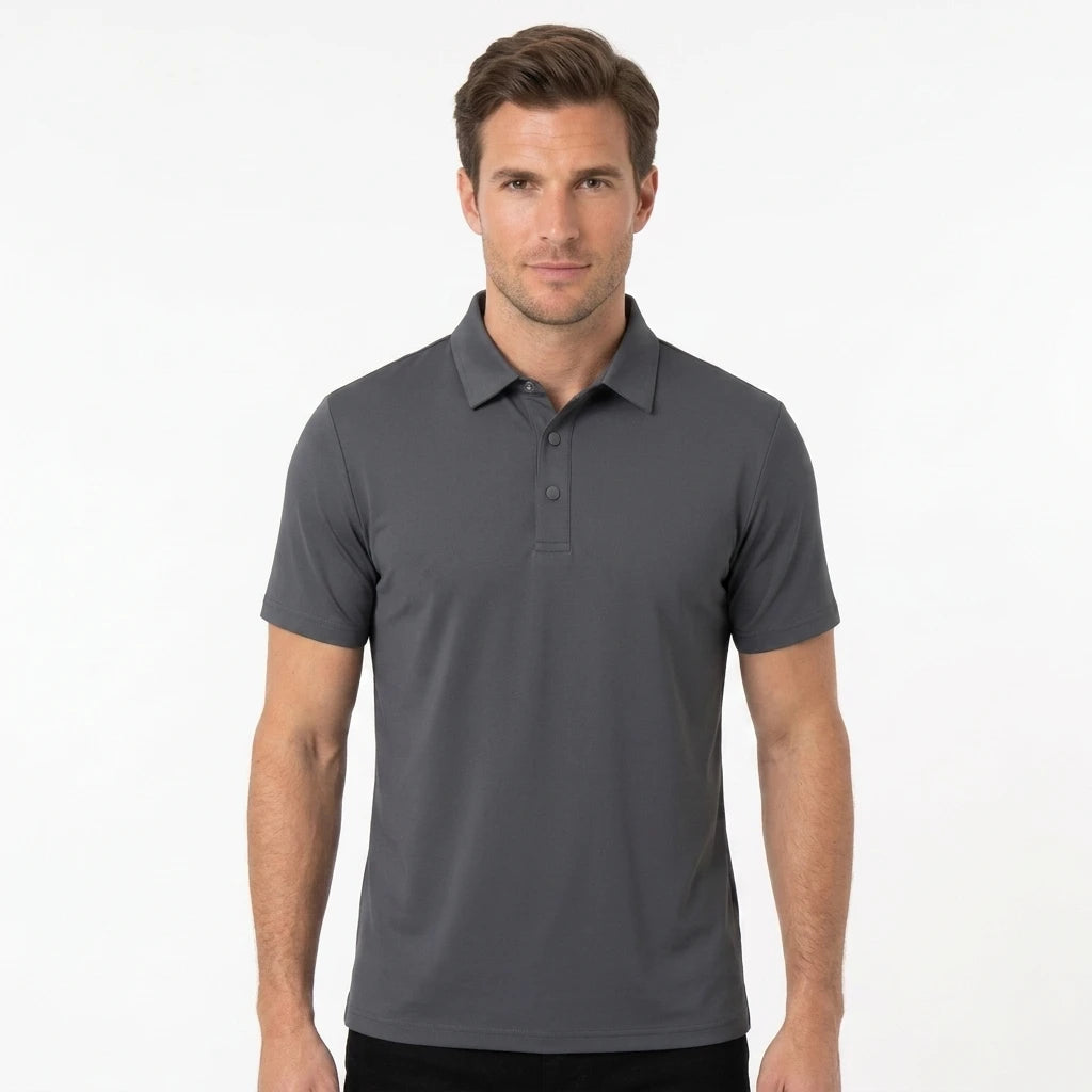A604 Summer Unisex Short Sleeve for Polo Shirt High Seamless Double Workwear Customizable Embroidery Printing