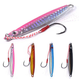 Wholesale LB040 8cm 30g Artificial Metal Jig Baits Saltwater Lead Jigging Fishing Lures